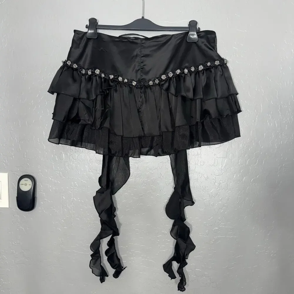 Dollskill Fae Charms Mini Skirt - Black, 1X